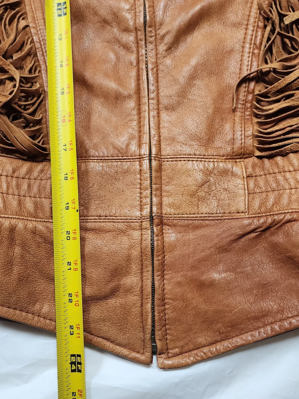 Adventure Bound By Wilson Leather Women's Western Fringe Brown Jacjet Size 8